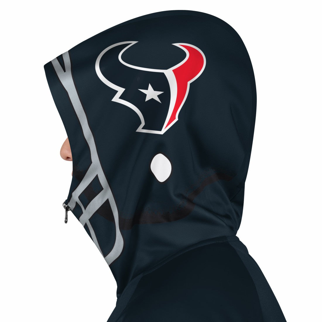 Houston Texans Pro Player Helmet Full-Zip Hooded Track Jacket - Navy/Red - NFL