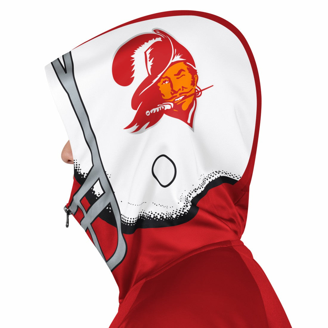 Tampa Bay Buccaneers Pro Player Retro Helmet Full-Zip Hooded Track Jacket - Red/Orange - NFL