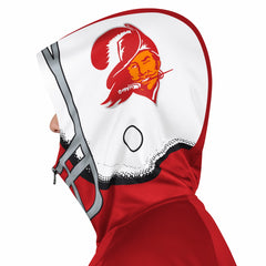 Tampa Bay Buccaneers Pro Player Retro Helmet Full-Zip Hooded Track Jacket - Red/Orange - NFL
