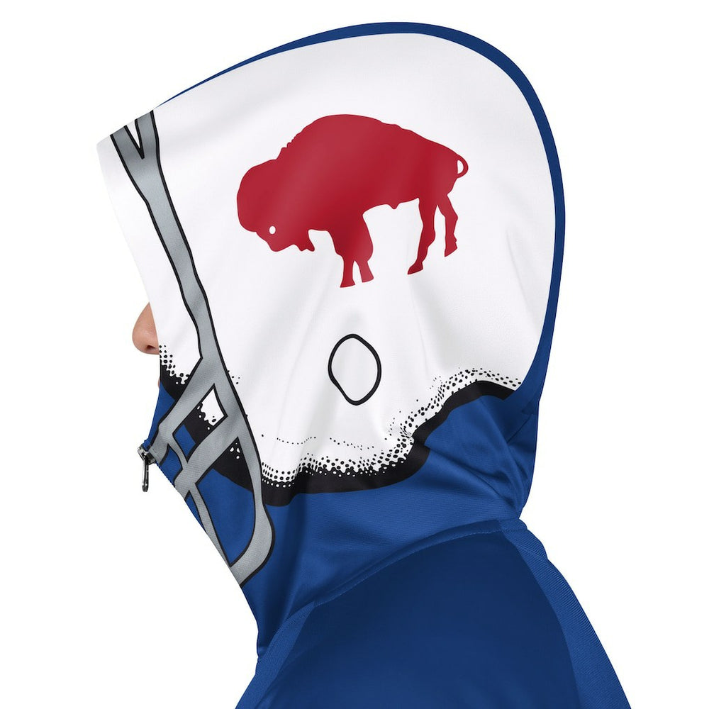 Buffalo Bills Pro Player Retro Helmet Full-Zip Hooded Track Jacket - Royal/Red - NFL