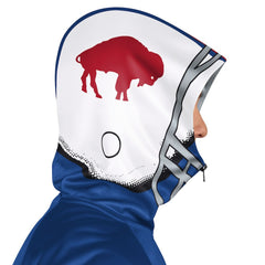 Buffalo Bills Pro Player Retro Helmet Full-Zip Hooded Track Jacket - Royal/Red - NFL