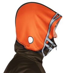 Cleveland Browns Pro Player Retro Helmet Full-Zip Hooded Track Jacket - Brown/Orange - NFL