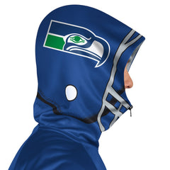 Seattle Seahawks Pro Player Retro Helmet Full-Zip Hooded Track Jacket - Royal/Green - NFL