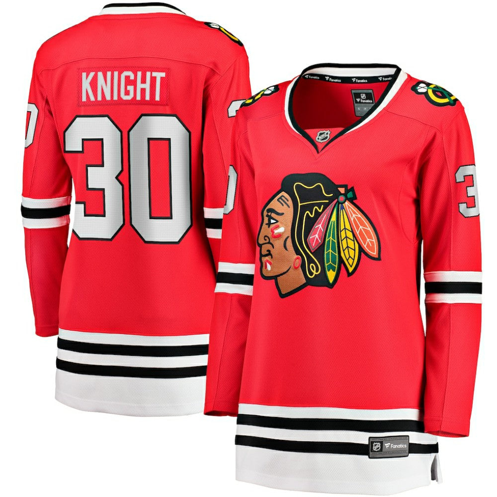 Spencer Knight Chicago Blackhawks Fanatics Women's Home Breakaway Player Jersey - Red | Fanatics online