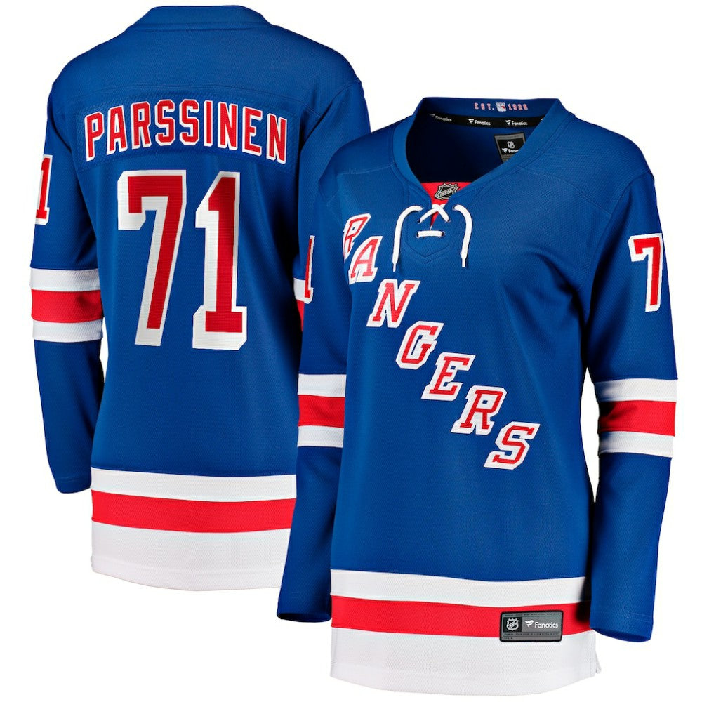 Juuso Parssinen New York Rangers Fanatics Women's Home Breakaway Player Jersey - Blue | Fanatics Lifestyle