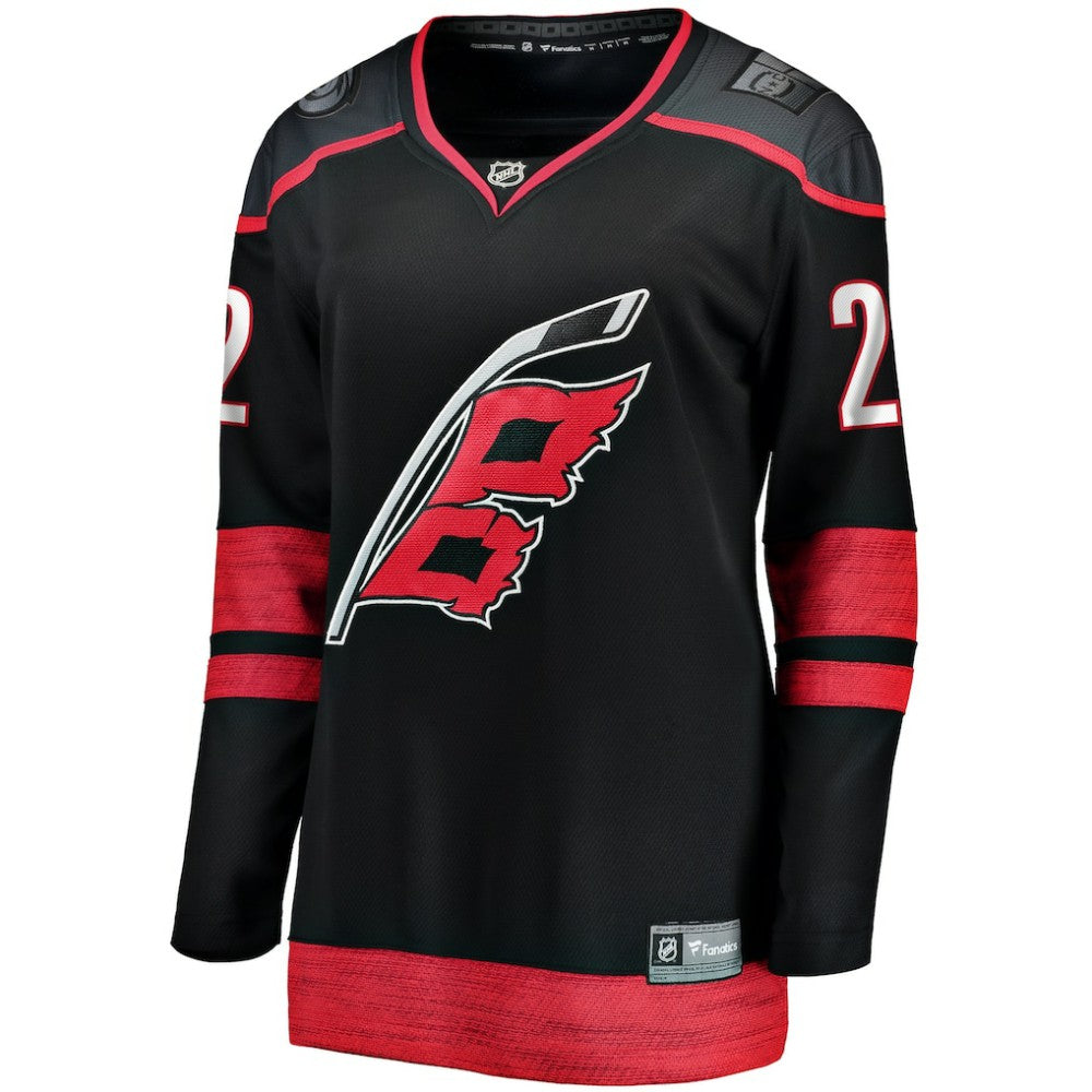 Logan Stankoven Carolina Hurricanes Fanatics Women's Home Breakaway Player Jersey - Black | Fanatics Clearance