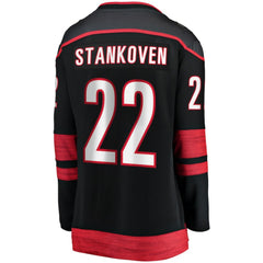 Logan Stankoven Carolina Hurricanes Fanatics Women's Home Breakaway Player Jersey - Black | Fanatics Clearance