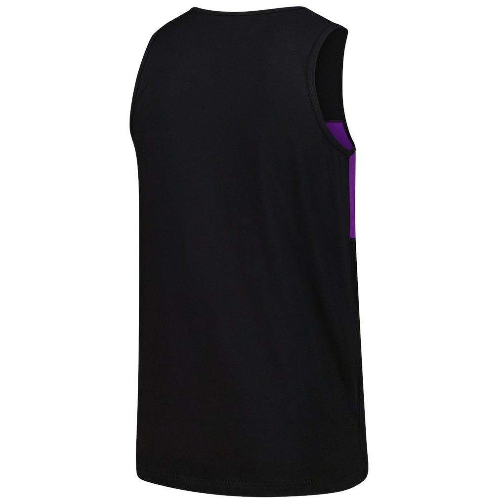 Minnesota Vikings Retro Colorblock Tank Top - Black - Mitchell & Ness