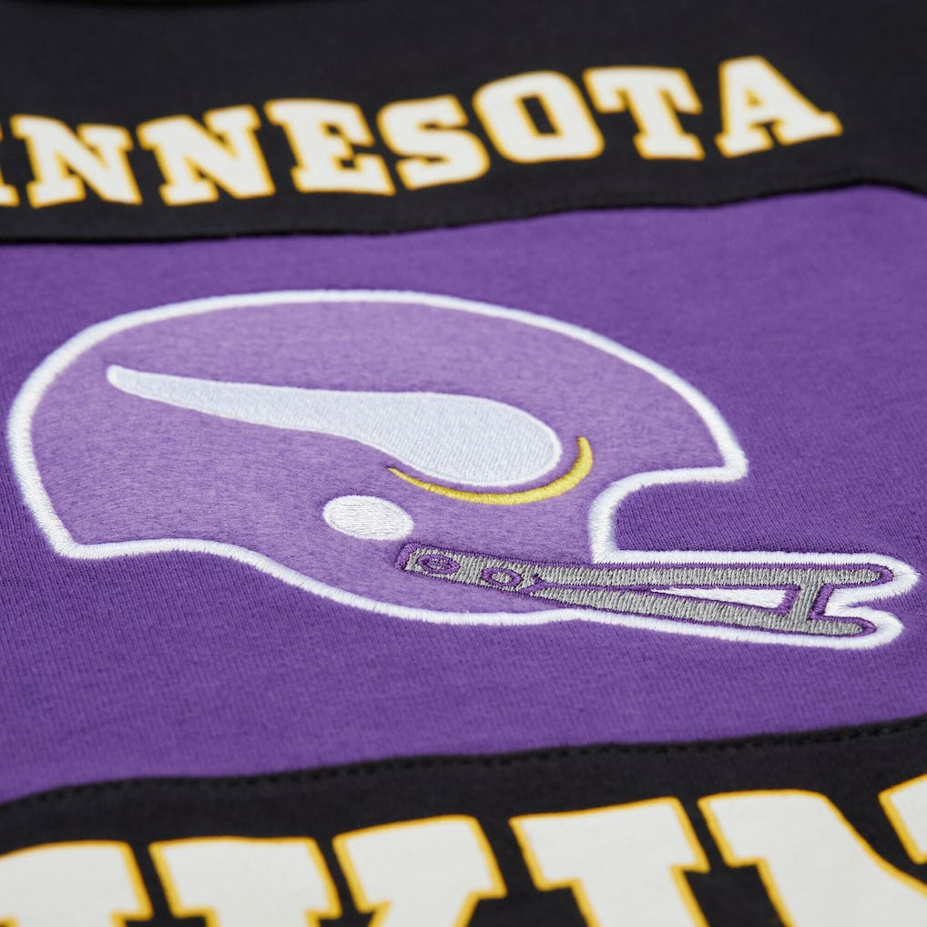 Minnesota Vikings Retro Colorblock Tank Top - Black - Mitchell & Ness