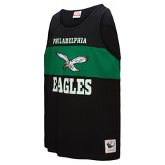 Philadelphia Eagles Retro Colorblock Tank Top - Black - Mitchell & Ness