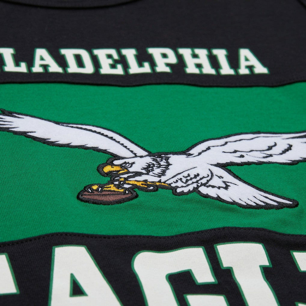 Philadelphia Eagles Retro Colorblock Tank Top - Black - Mitchell & Ness