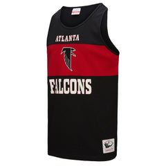 Atlanta Falcons Retro Colorblock Tank Top - Black - Mitchell & Ness