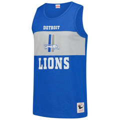 Detroit Lions Retro Colorblock Tank Top - Blue - Mitchell & Ness