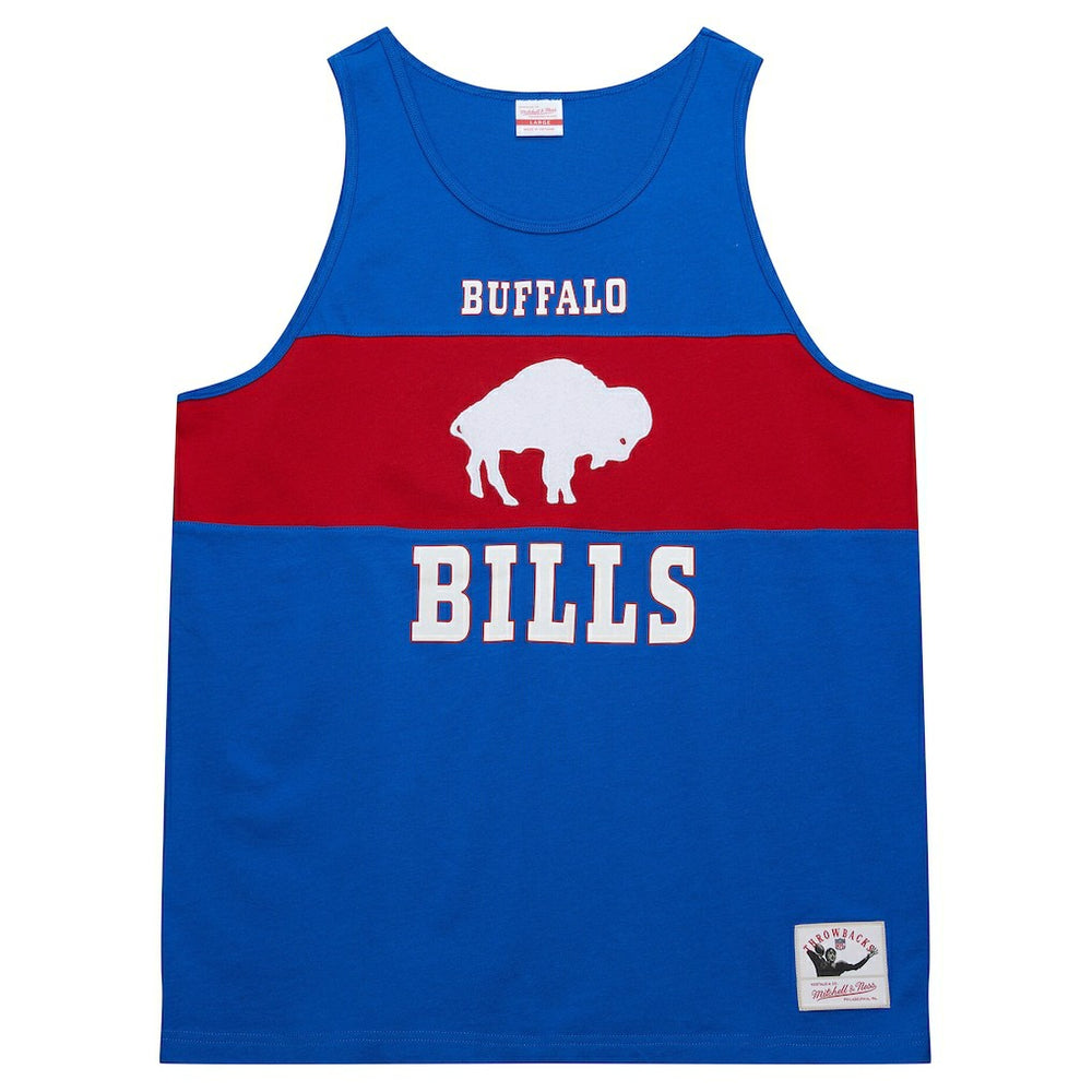 Buffalo Bills Retro Colorblock Tank Top - Royal - Mitchell & Ness