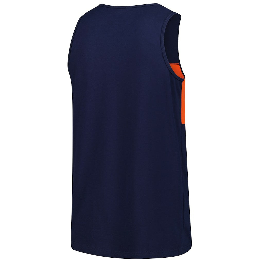 Chicago Bears Retro Colorblock Tank Top - Navy - Mitchell & Ness