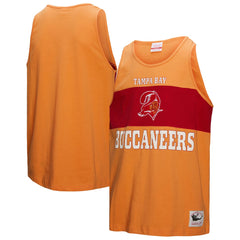 Tampa Bay Buccaneers Retro Colorblock Tank Top - Orange - Mitchell & Ness