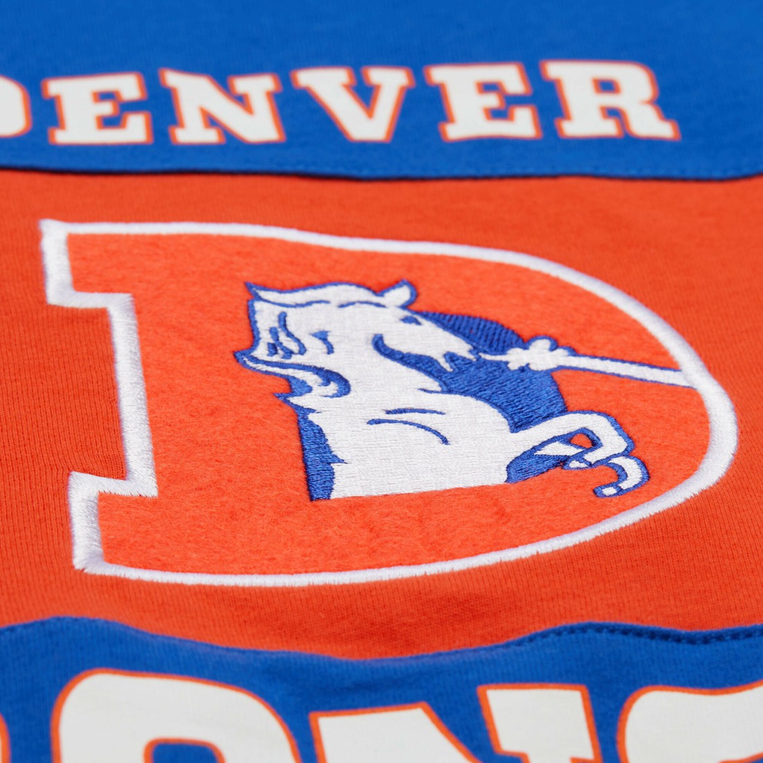 Denver Broncos Retro Colorblock Tank Top - Royal - Mitchell & Ness