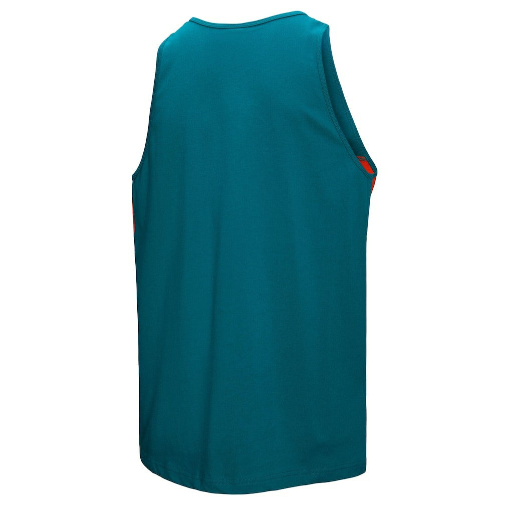 Miami Dolphins Retro Colorblock Tank Top - Aqua - Mitchell & Ness