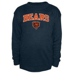 Chicago Bears Big & Tall Thermal Long Sleeve Crew Neck T-Shirt - Navy - Fanatics