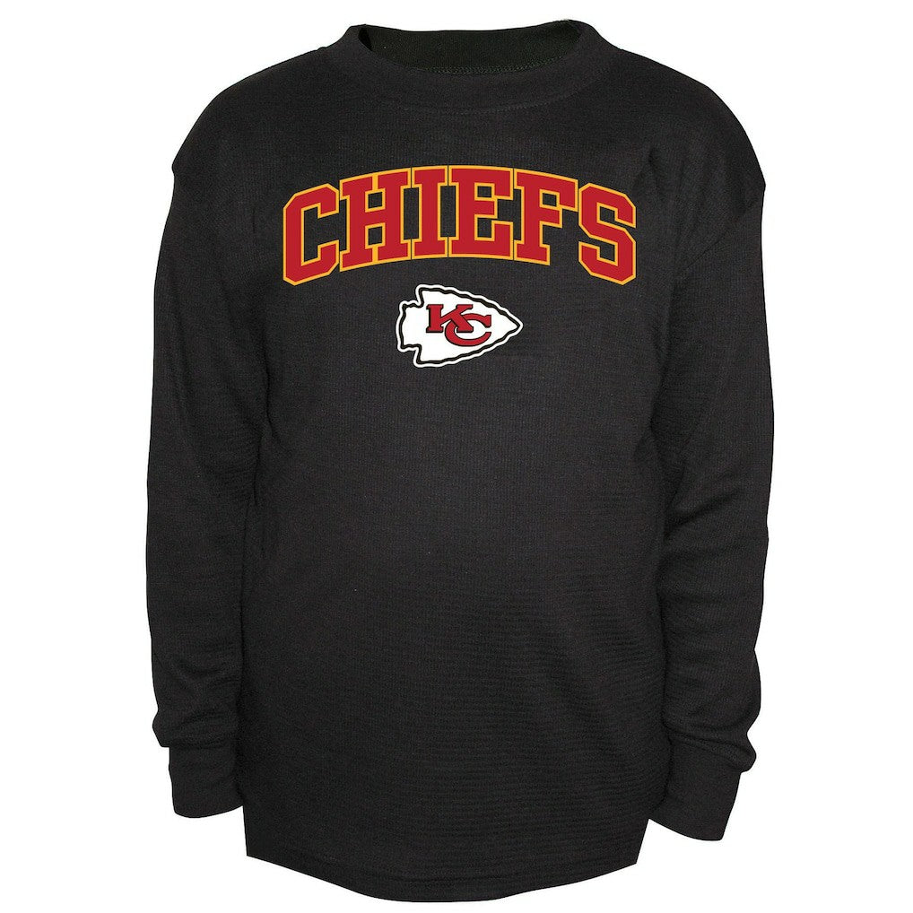 Kansas City Chiefs Big & Tall Thermal Long Sleeve Crew Neck T-Shirt - Black - Fanatics