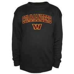 Washington Commanders Big & Tall Thermal Long Sleeve Crew Neck T-Shirt - Black - Fanatics