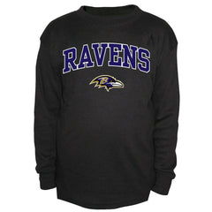 Baltimore Ravens Big & Tall Thermal Long Sleeve Crew Neck T-Shirt - Black - Fanatics