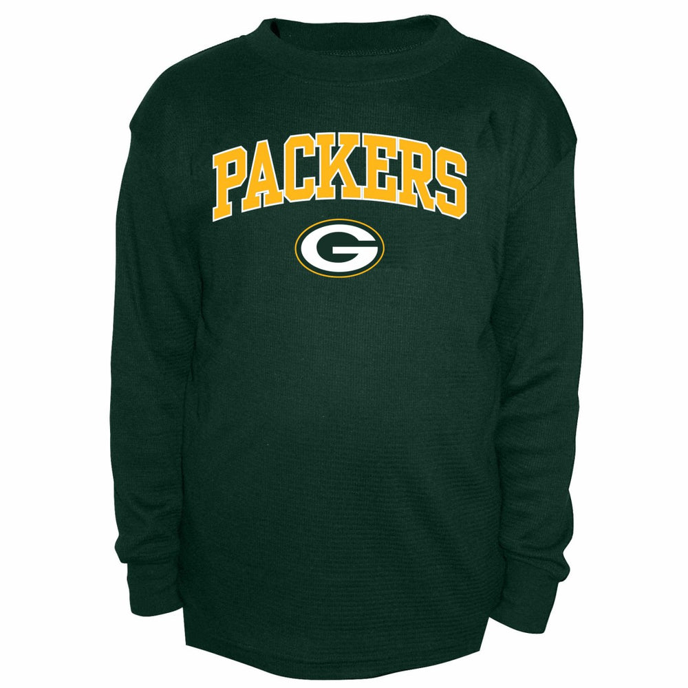 Green Bay Packers Big & Tall Thermal Long Sleeve Crew Neck T-Shirt - Green - Fanatics