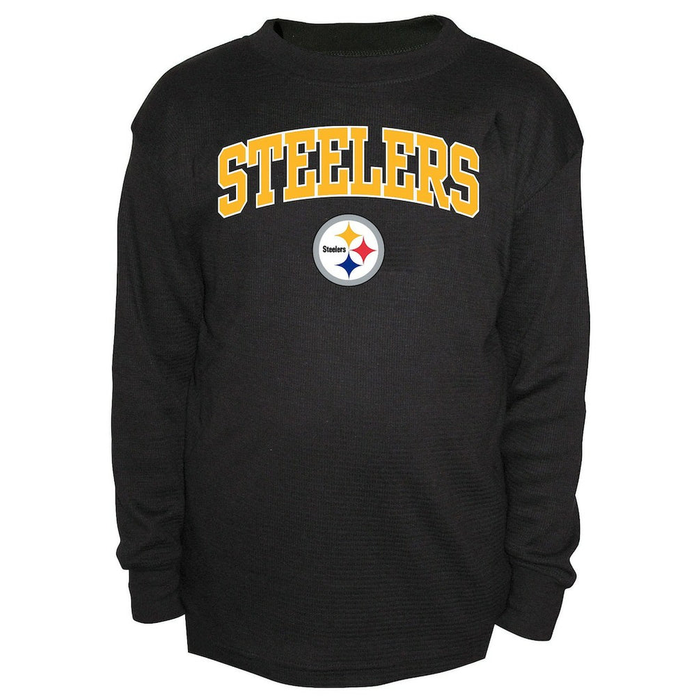 Pittsburgh Steelers Big & Tall Thermal Long Sleeve Crew Neck T-Shirt - Black - Fanatics