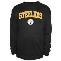 Pittsburgh Steelers Big & Tall Thermal Long Sleeve Crew Neck T-Shirt - Black - Fanatics