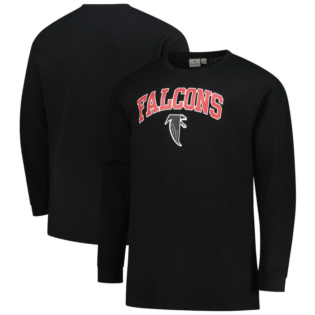 Atlanta Falcons Big & Tall Throwback Thermal Long Sleeve T-Shirt - Black - Fanatics