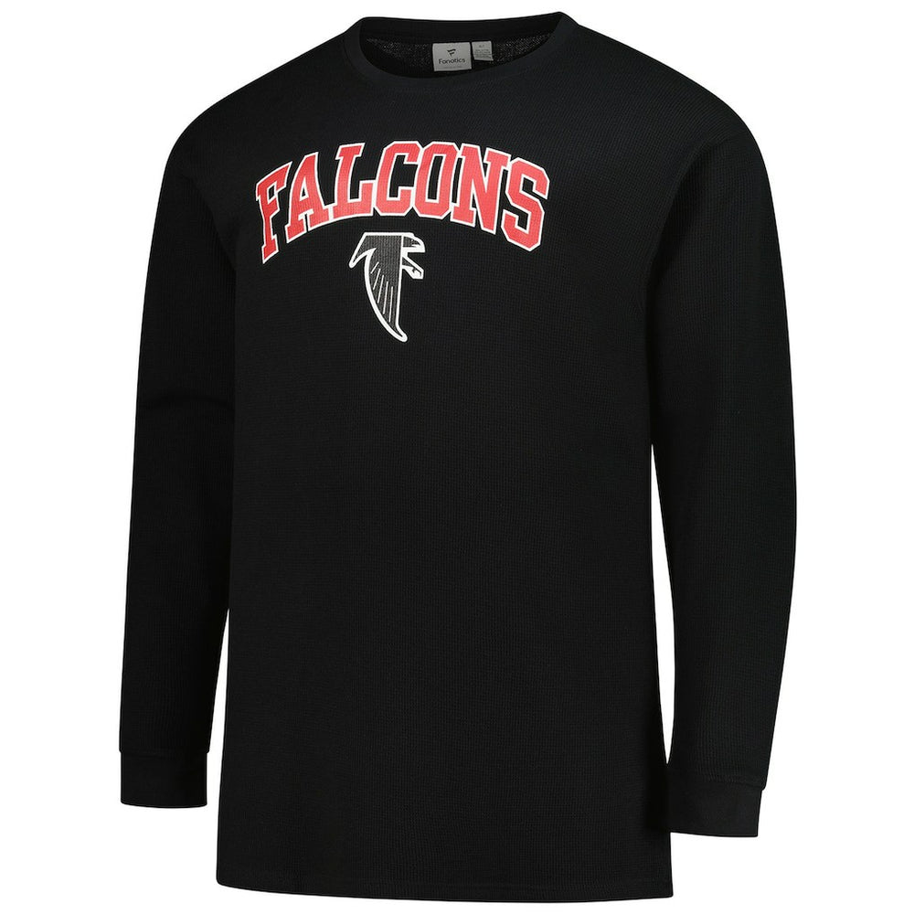Atlanta Falcons Big & Tall Throwback Thermal Long Sleeve T-Shirt - Black - Fanatics