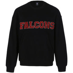 Atlanta Falcons Cuce Women's Chenille Jeweled Sweatshirt - Black - NFL