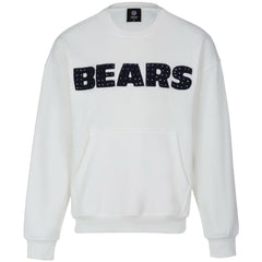 Chicago Bears Cuce Women's Chenille Jeweled Sweatshirt - White - NFL