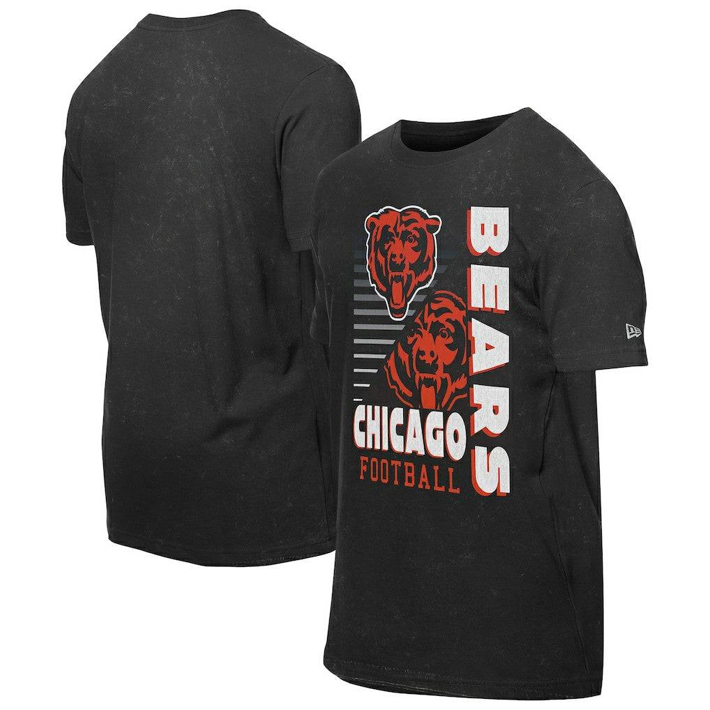 Chicago Bears New Era Enzyme Washed Oversized T-Shirt - Black - NFL