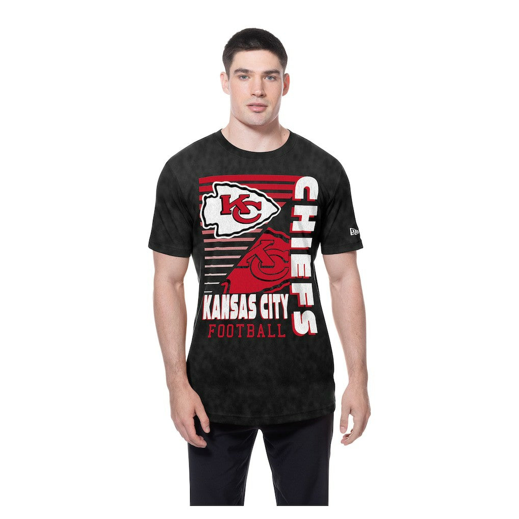 Kansas City Chiefs New Era Enzyme Washed Oversized T-Shirt - Black - NFL