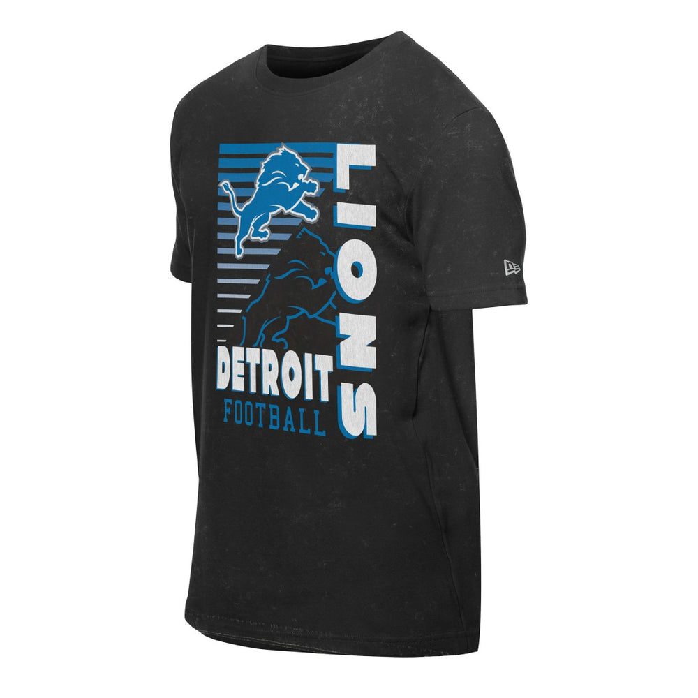 Detroit Lions New Era Enzyme Washed Oversized T-Shirt - Black - NFL