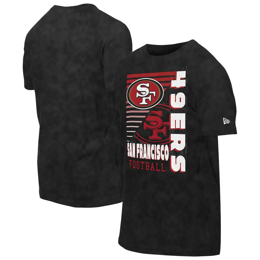 San Francisco 49ers New Era Enzyme Washed Oversized T-Shirt - Black - NFL