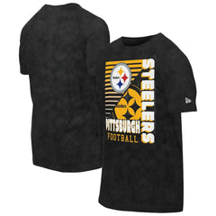 Pittsburgh Steelers New Era Enzyme Washed Oversized T-Shirt - Black - NFL