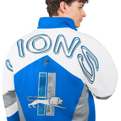 Detroit Lions Pro Player Shoulder To Shoulder Polyfill Full-Zip Hooded Jacket - Blue - NFL