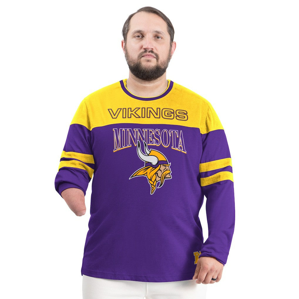 Minnesota Vikings G-III Sports by Carl Banks Adaptive Outlast Long Sleeve T-Shirt - Purple/Gold - NFL