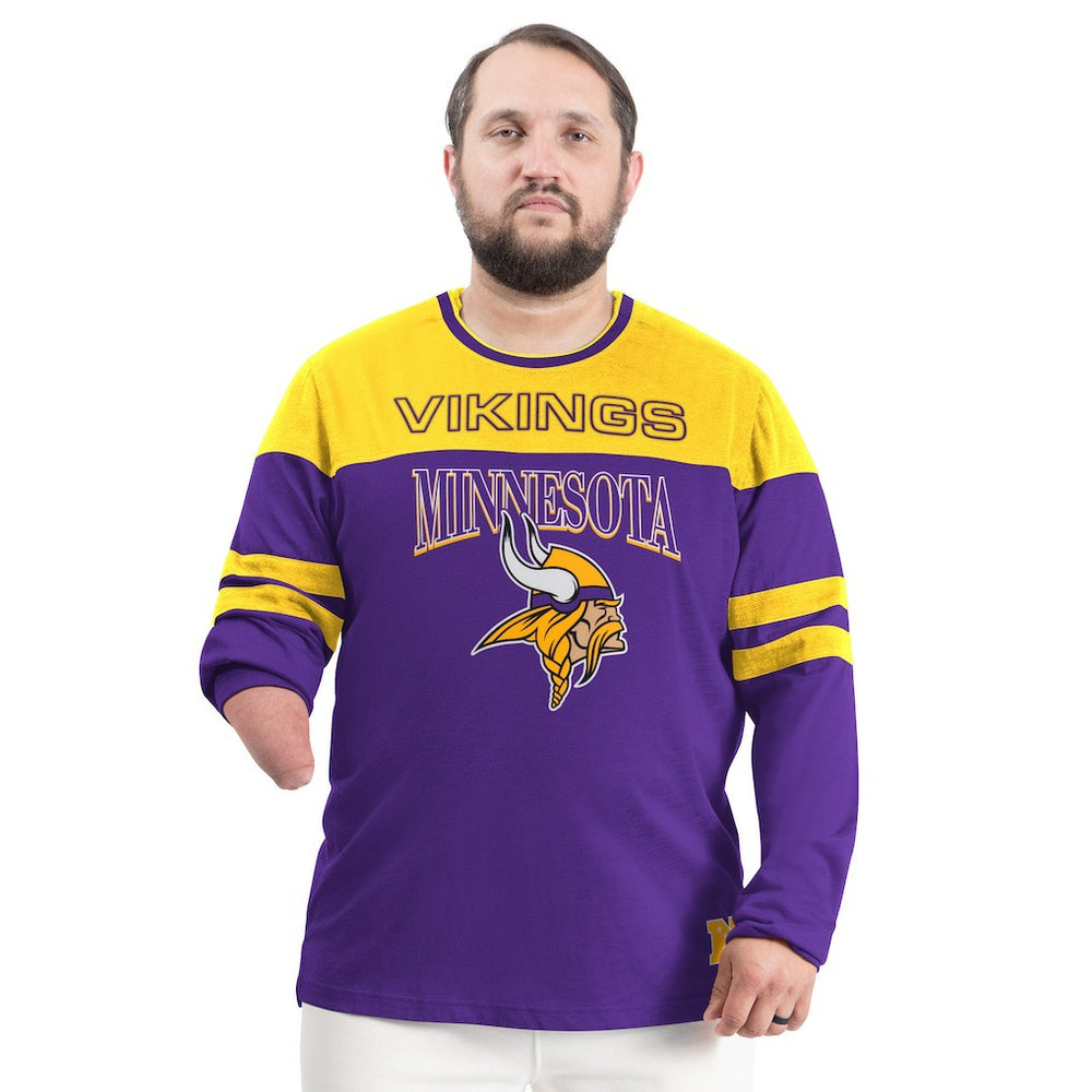 Minnesota Vikings G-III Sports by Carl Banks Adaptive Outlast Long Sleeve T-Shirt - Purple/Gold - NFL