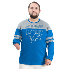 Detroit Lions G-III Sports by Carl Banks Adaptive Outlast Long Sleeve T-Shirt - Blue/Silver - NFL