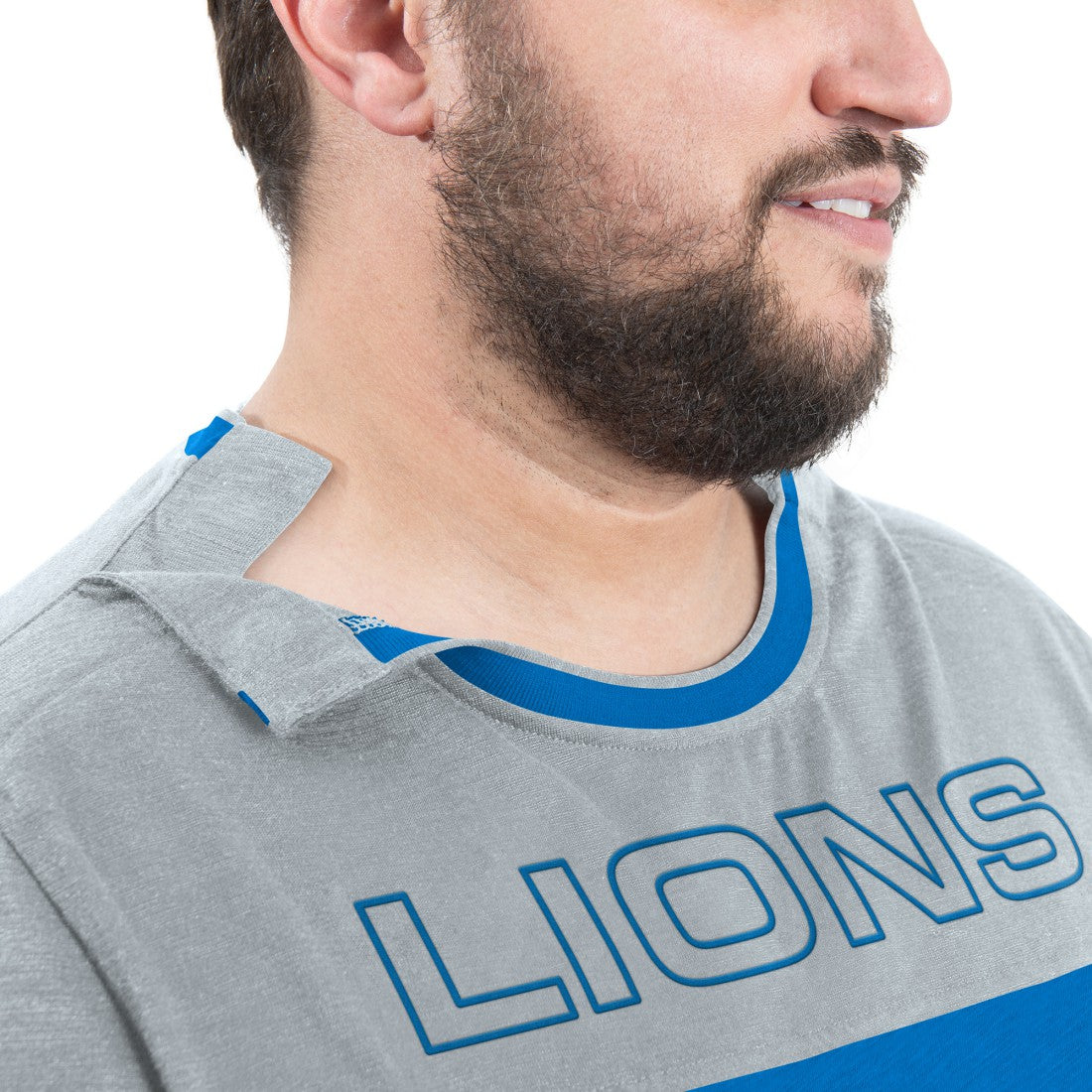 Detroit Lions G-III Sports by Carl Banks Adaptive Outlast Long Sleeve T-Shirt - Blue/Silver - NFL