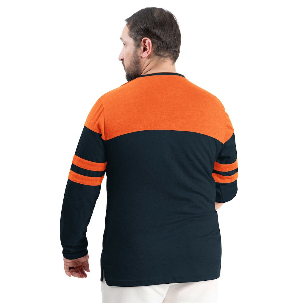 Chicago Bears G-III Sports by Carl Banks Adaptive Outlast Long Sleeve T-Shirt - Navy/Orange - NFL