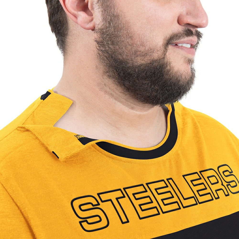Pittsburgh Steelers G-III Sports by Carl Banks Adaptive Outlast Long Sleeve T-Shirt - Black/Gold - NFL