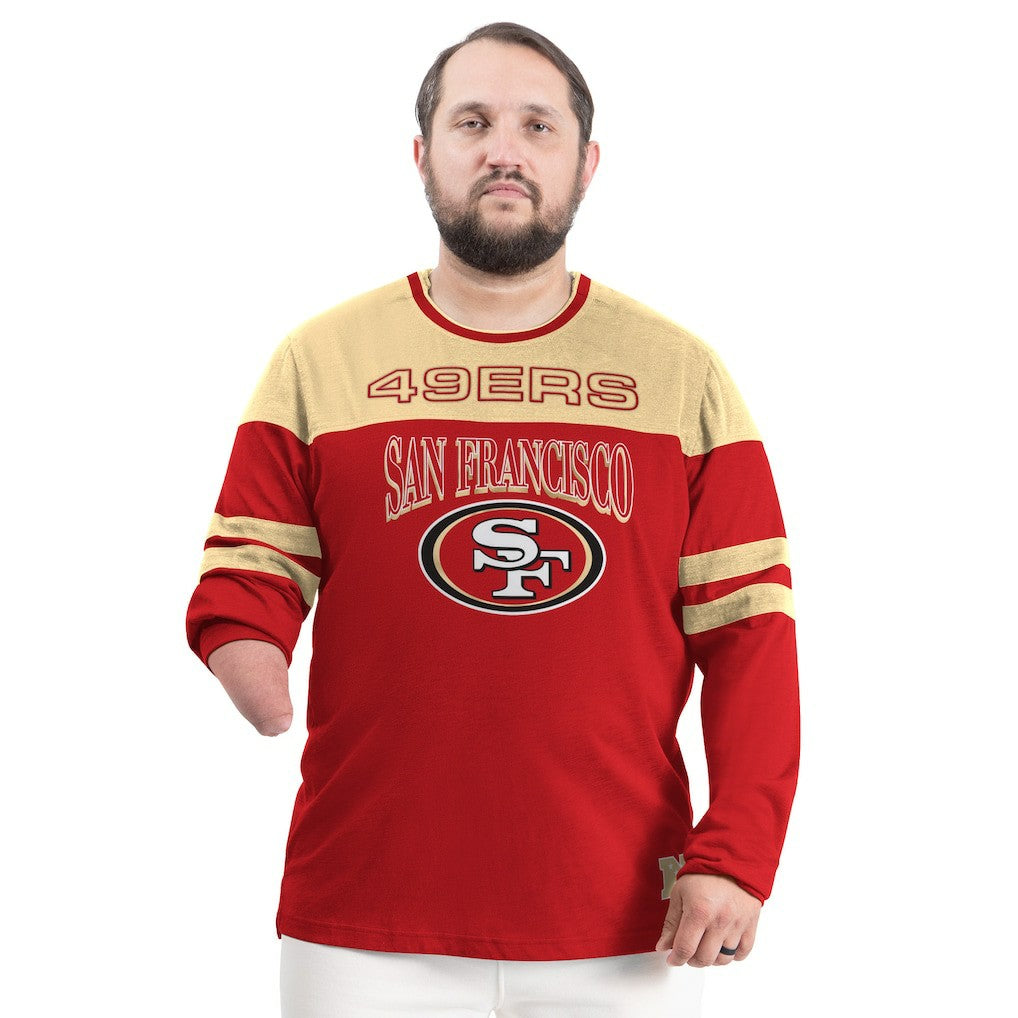 San Francisco 49ers G-III Sports by Carl Banks Adaptive Outlast Long Sleeve T-Shirt - Scarlet/Gold - NFL