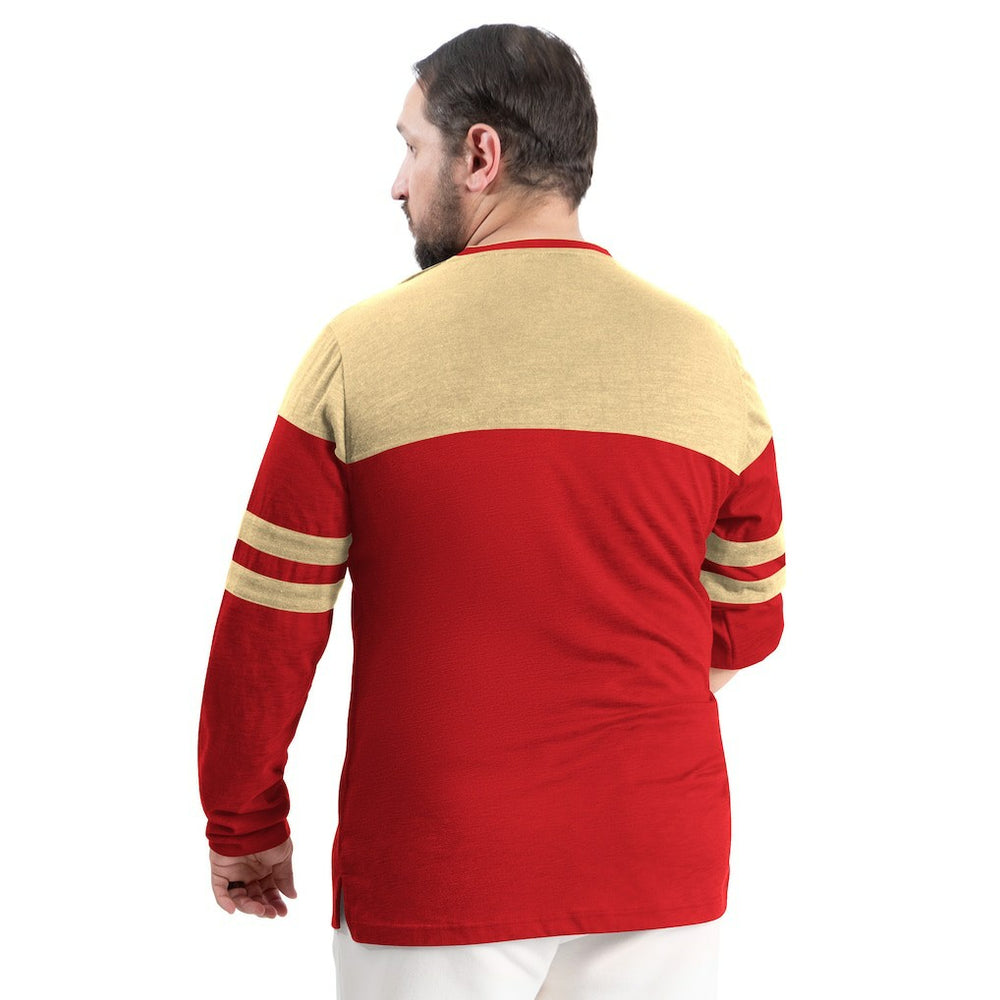 San Francisco 49ers G-III Sports by Carl Banks Adaptive Outlast Long Sleeve T-Shirt - Scarlet/Gold - NFL
