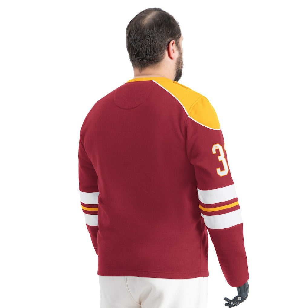 Washington Commanders G-III Sports by Carl Banks Adaptive Lord Stanley Crewneck Sweatshirt - Burgundy - NFL