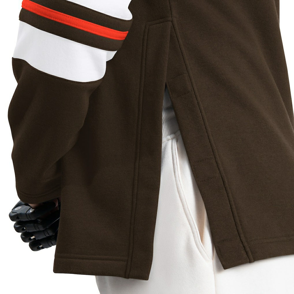 Cleveland Browns G-III Sports by Carl Banks Adaptive Lord Stanley Crewneck Sweatshirt - Brown - NFL