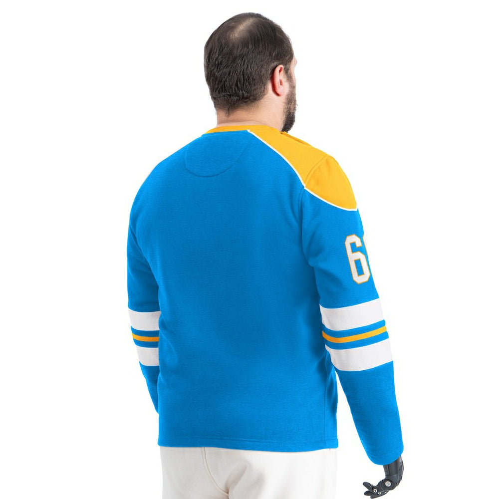 Los Angeles Chargers G-III Sports by Carl Banks Adaptive Lord Stanley Crewneck Sweatshirt - Powder Blue - NFL